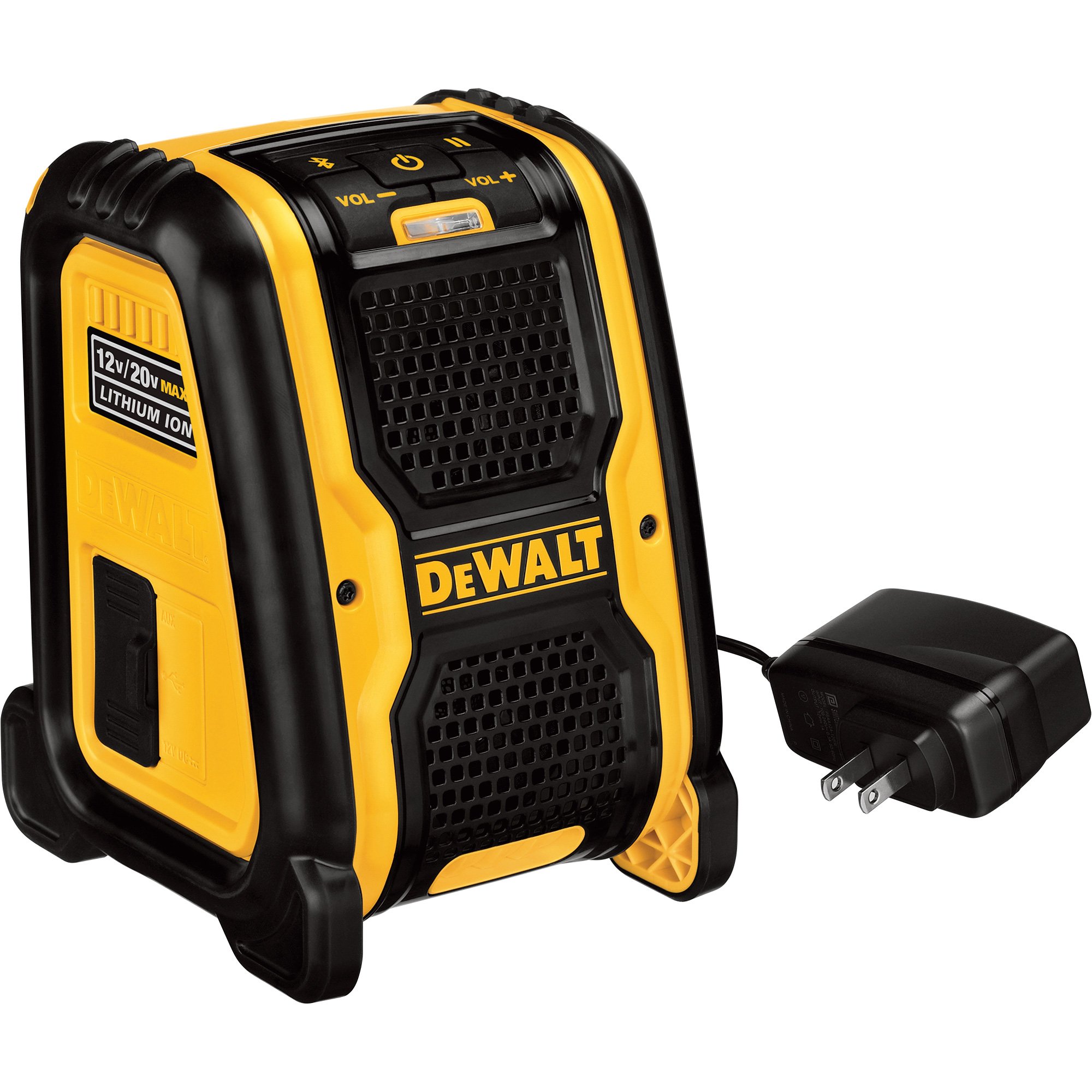 DEWALT 12 Volt/20 Volt Max Worksite Bluetooth Speaker, Model# DCR006